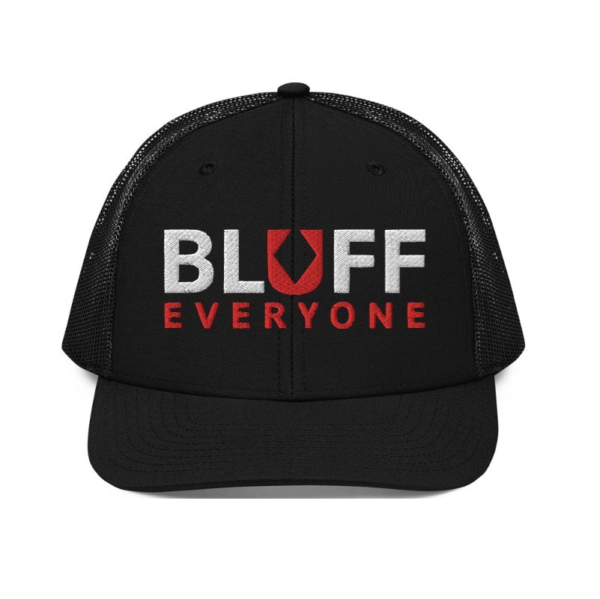 Bluff Everyone Black Trucker Hat