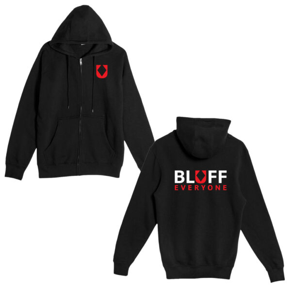 Bluff Everyone Zip-Up Hoodie Red