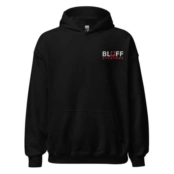Bluff Everyone Black Embroidered Hoodie