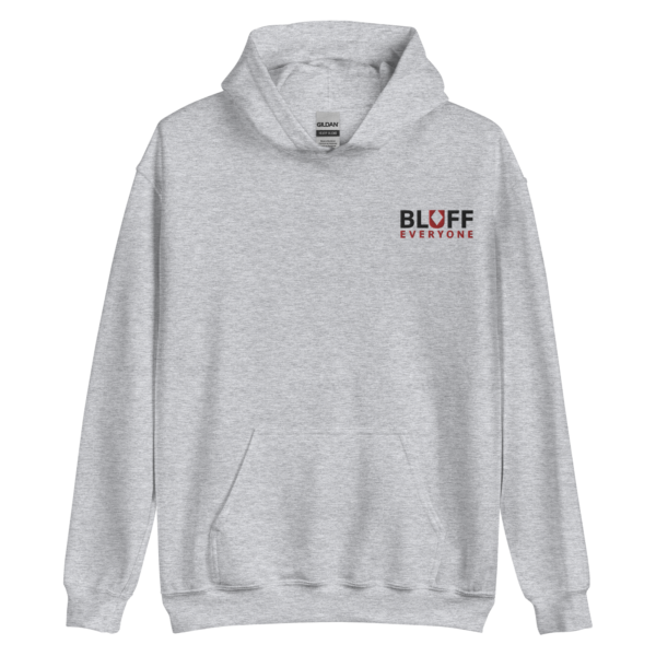 Bluff Everyone Gray Embroidered Hoodie